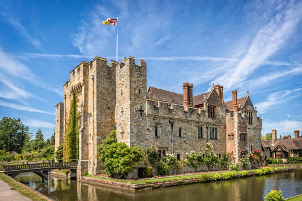 castello di hever, nel kent, inghilterra - hever foto e immagini stock