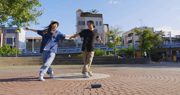 istock A couple making dancing videos 1389288746
