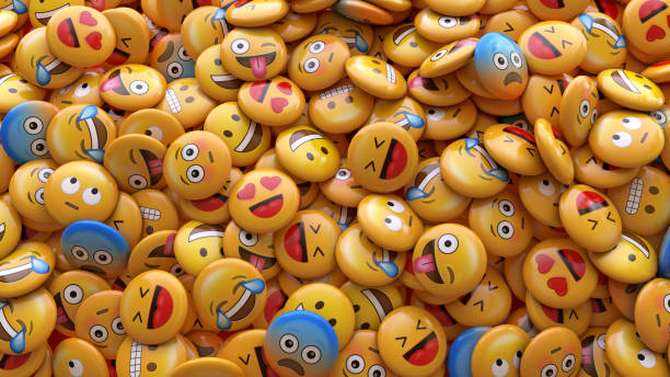 istock 3D rendering of a bunch of emojis with faces representing different emotions. 1389293157