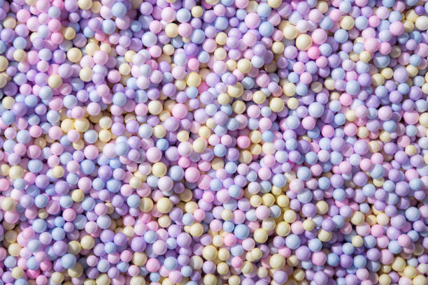 istock Pastel color balls circle on a background 1389294498