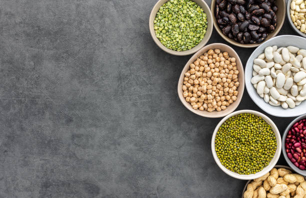 istock Different types of legumes in bowls 1389297713