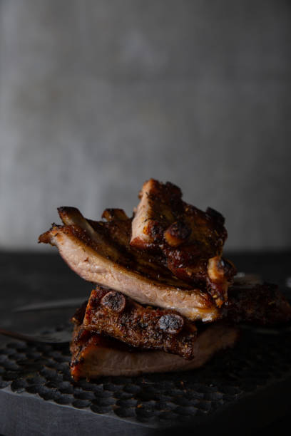 istock Fried pork ribs with sauce 1389304988