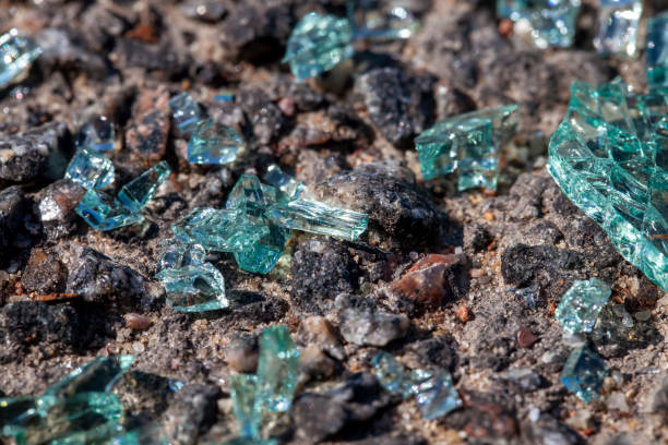 istock broken glass on the asphalt after an accident with a car 1389305697
