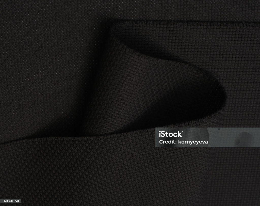 Latar Belakang Tekstur Kain Hitam Foto Stok - Unduh Gambar Sekarang