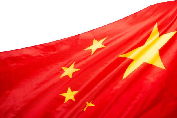 istock China flag waving as a background. 1389319065