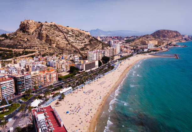 istock Coastline and Santa Barbara castle 1389338624
