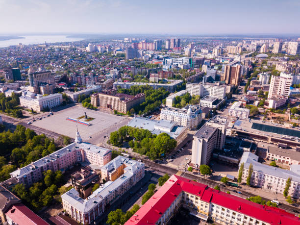 istock Panoramic view of Voronezh city center 1389338686