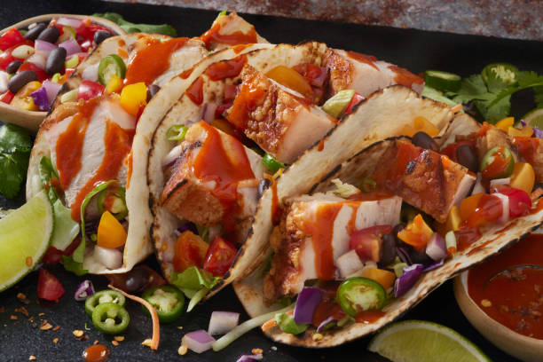 istock Crispy Roasted Pork Belly Tacos 1389340720