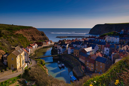 Early morning shot of Staithes on the Yorkshire Coast