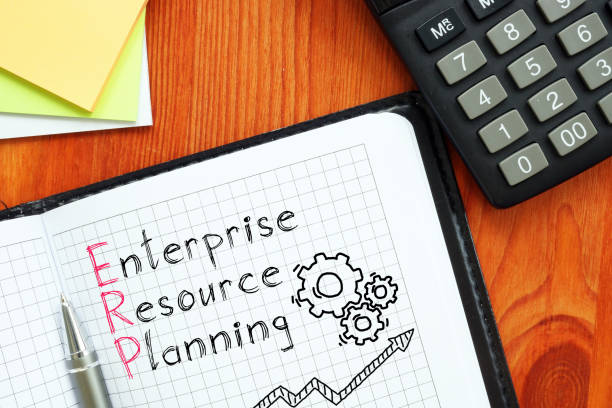istock Enterprise Resource Planning ERP is shown on the photo using the text 1389342849