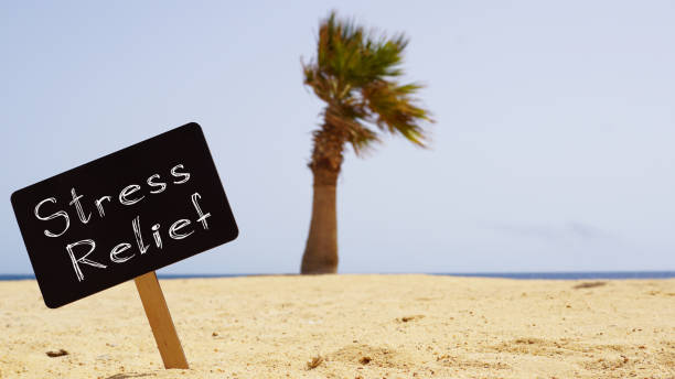 istock Stress relief is shown on the photo using the text 1389342942
