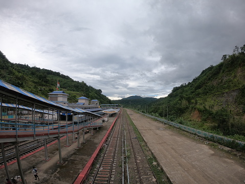 NEW HAFLONG RAILWAY STATION is a main railway station in Dima Hasao District, Assam. Its code is NHLG. It serves Haflong town. The station consists of three platforms. New Haflong lies on Lumding - Sabroom section provides the rail connectivity in Haflong with Guwahati  and Silchar.
