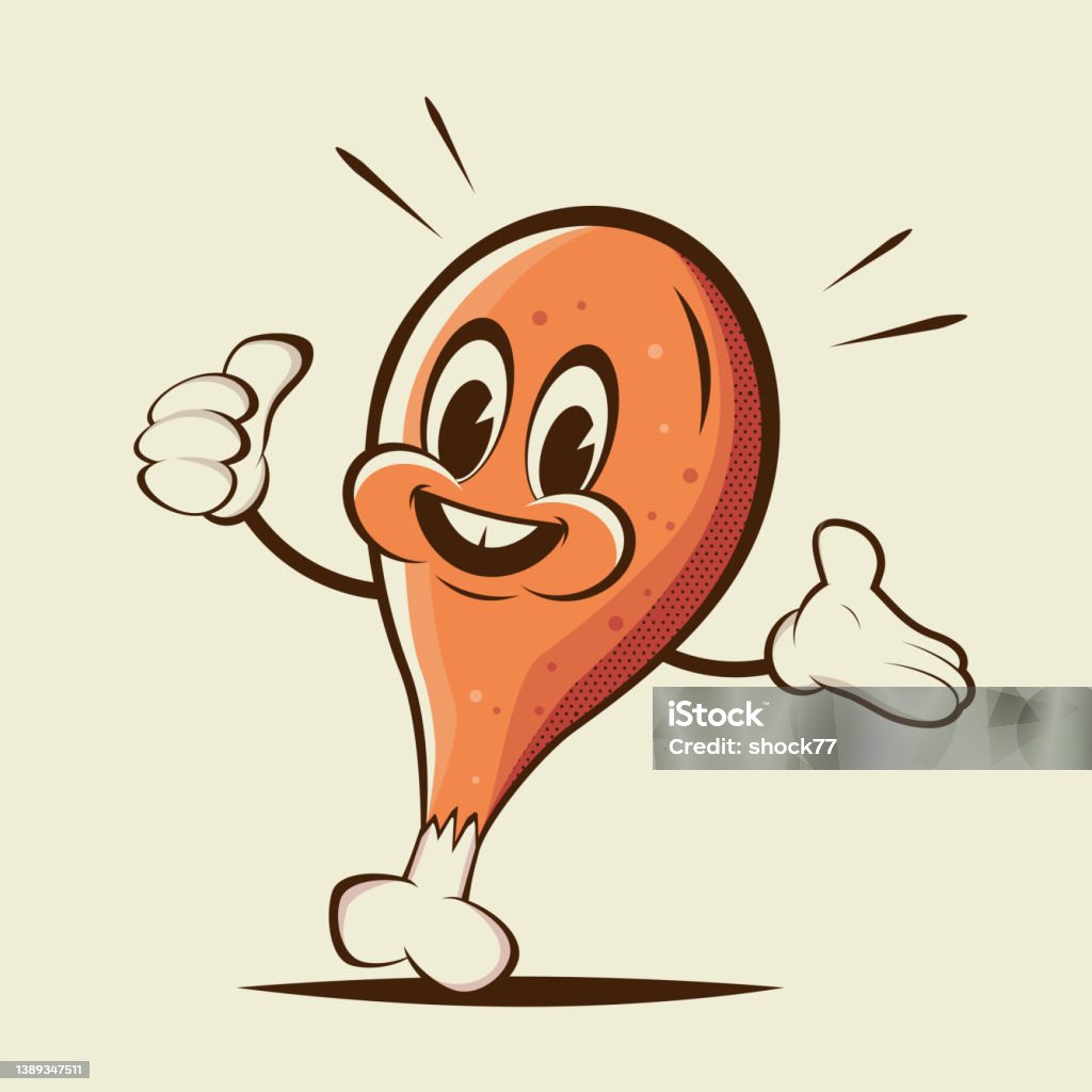 Retro Cartoon Illustration Of A Chicken Drumstick Stock Illustration - Download Image Now - Chicken Meat, Dinner, Retro Style - iStock Retro Cartoon Illustration Of A Chicken Drumstick Stock Illustration - Download Image Now - Chicken Meat, Dinner, Retro Style - iStock
