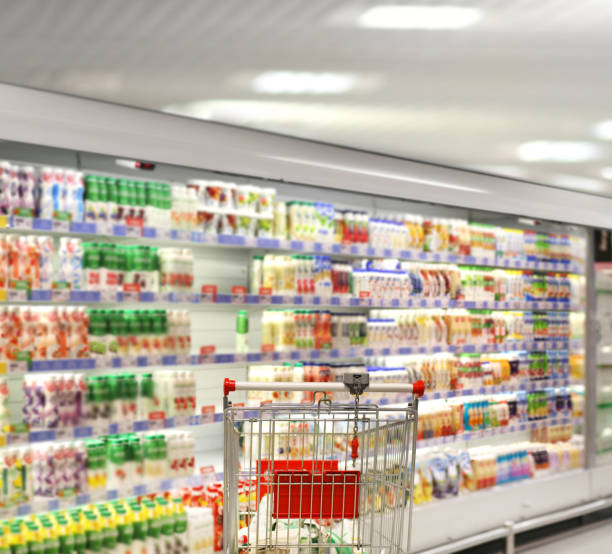 istock empty grocery cart in an empty supermarket 1389350090