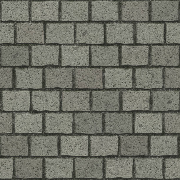 Building Floor Stone Brick Wall - Seamless Tile Pattern HD - 03 stock photo