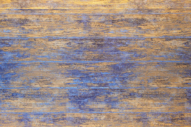 istock Abstract art  blue yellow stripes texture background 1389357467