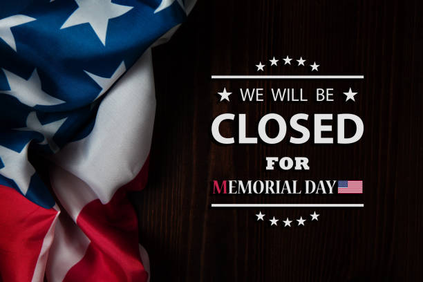 istock Memorial Day Background Design. We will be Closed for Memorial Day. 1389362506