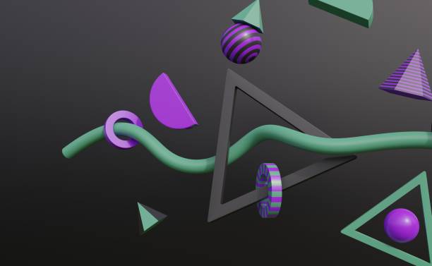 istock 3d of geometric shapes background 1389378743