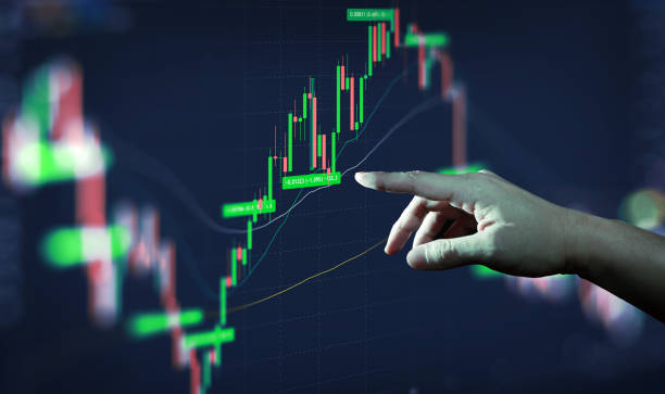 istock Trading data index investment growth chart. Cryptocurrency and Forex Concept. 1389379761