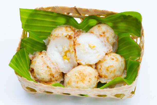 istock Khanom Krok, Thai coconut milk dessert. Coconut rice pancake 1389400350