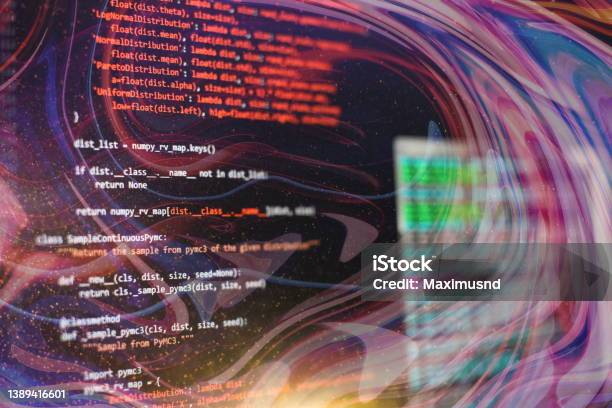 Css Javascript And Html Usage Monitor Closeup Of Function Source Code ...