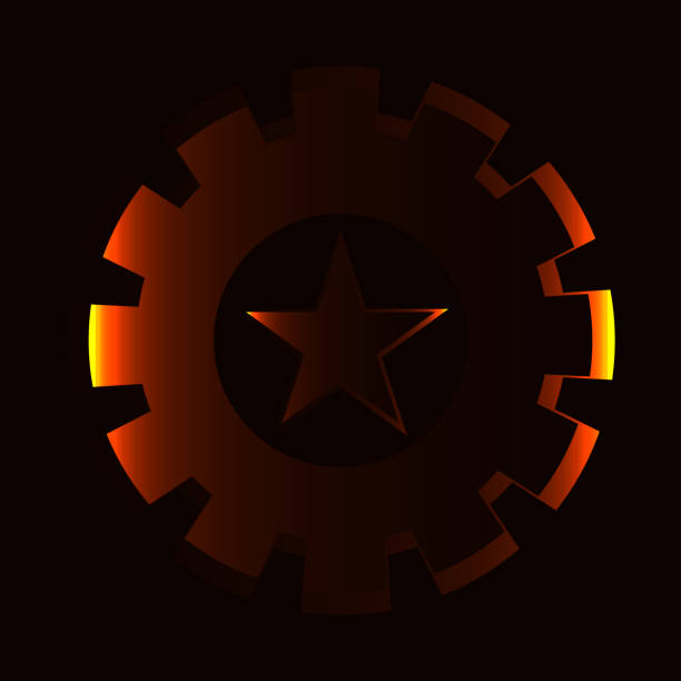 Abstract bluer circle symbol design