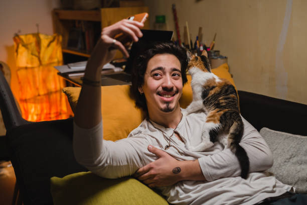 istock man relaxing at home 1389423157