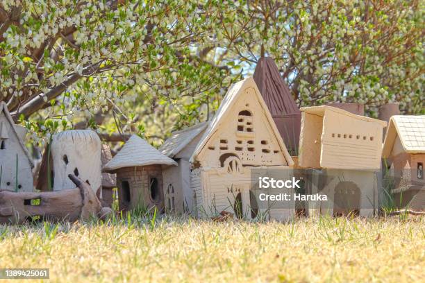 Fairies Houses Stock Photo - Download Image Now - Fairy, Yard - Grounds, Brick