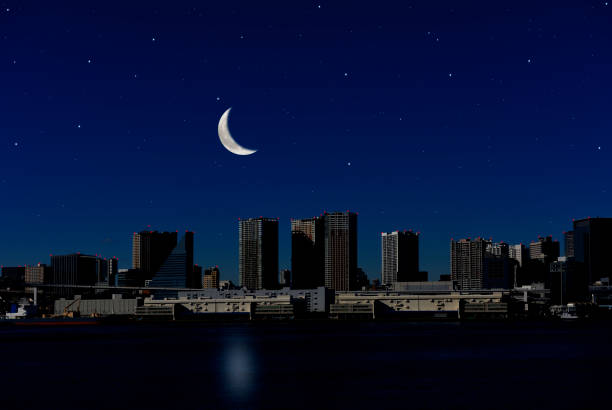 defocus bokeh blurred of beautiful Odaiba photo, great for your design