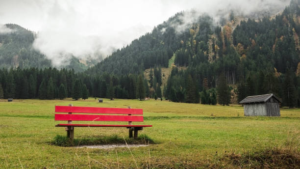 Table in the Alps, ready for Dinner