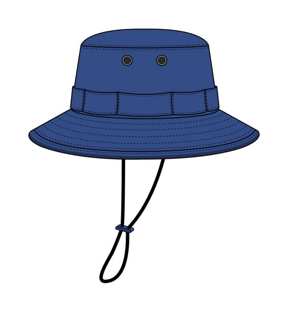 Boonie hat ( adventure hat ) template vector illustration Boonie has (adventure hat) template vector illustration bucket hat stock illustrations