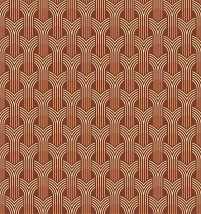 Seamless Art Deco Pattern in Vector. 1920's Style.