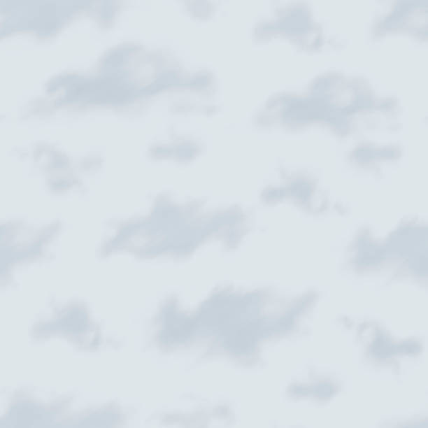 Seamless pattern with hand painted clouds on sky background Seamless pattern with hand painted clouds on sky background. Pattern for fabric, clothes, wallpapers, home textile, wrapping paper and other decoration sky light background stock illustrations