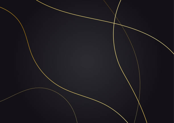 istock Luxury Abstract golden black cover design background 1389446623