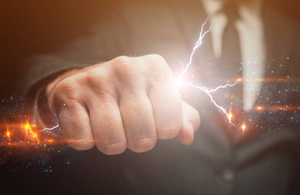 istock Power in hands of confident businessman 1389447183