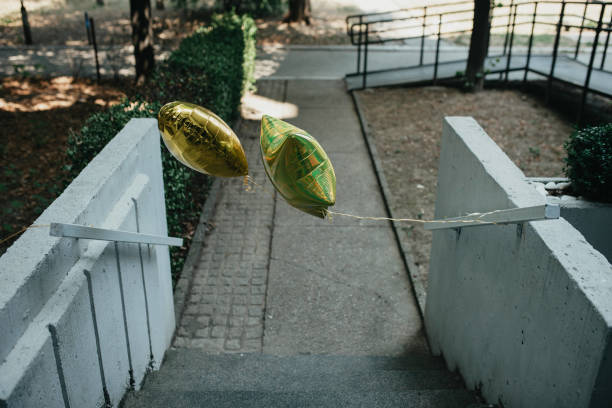 Two baloons stock photo.