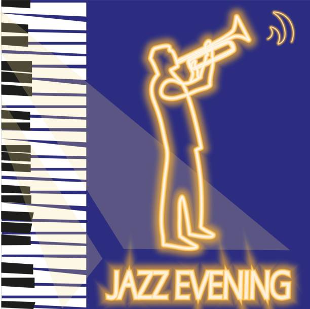 ilustrações, clipart, desenhos animados e ícones de músicos de jazz. - isolated jam