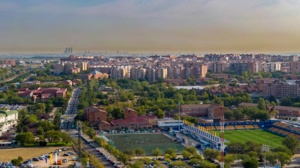 Alcorcon aerial view stock photo