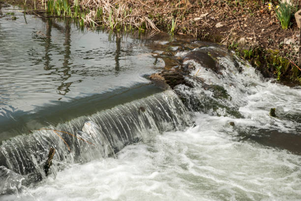 istock Fall of water in riverbed 1389452245