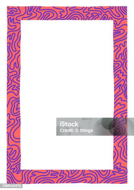 Patterned Colored Frame Decorative Frame With Colored Pattern Stock Illustration - Download ...
