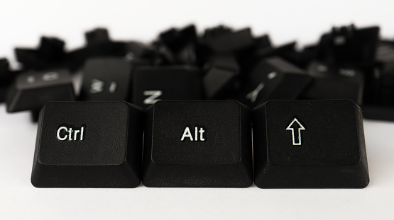 Ctrl Sift Ctrl Alt Shift Shortcut Text Created With Keyboard Keys Isolated On ...