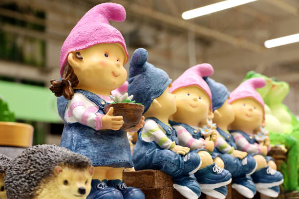istock Garden gnomes and animals in the store 1389457954