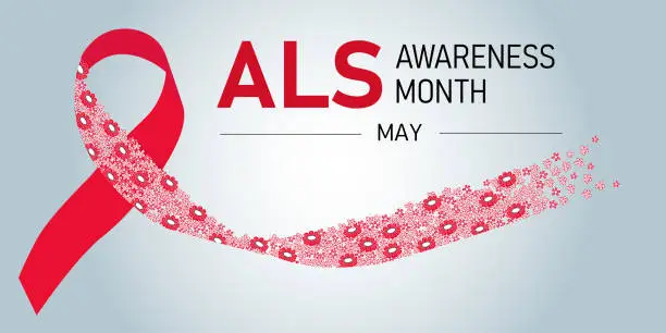 Vector illustration of ALS awareness month banner