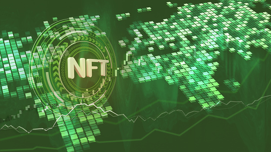 NFT non fungible token background