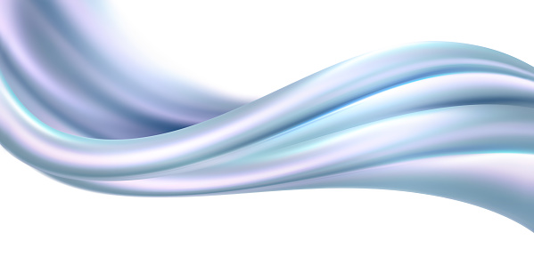 Abstract Background With Pearl Wave on White