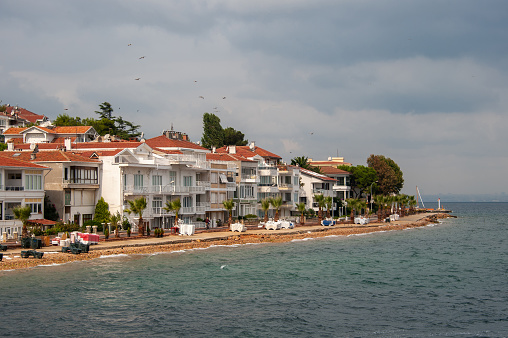 Old Turkish houses on Büyükada beach