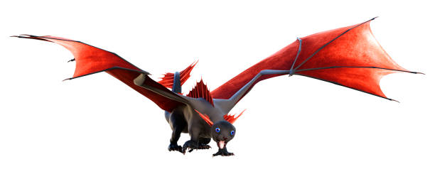 istock 3D Rendering Fairy Tale Dragon on White 1389464612