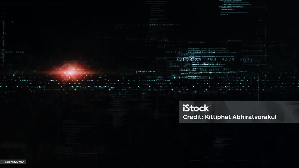 Matrix Simulation Background Futuristic Matrix Data Simulation Hud Background Stock Photo - Download ...
