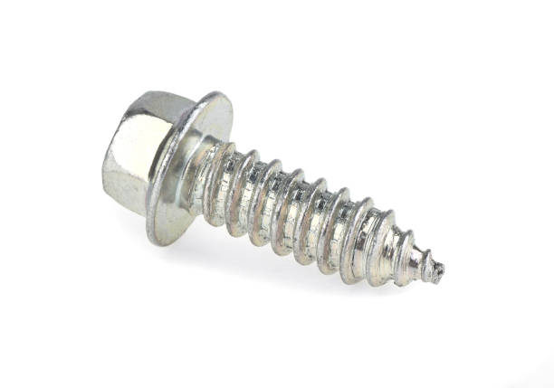 istock metal bolt self-tapping screw isolated on white background 1389467776