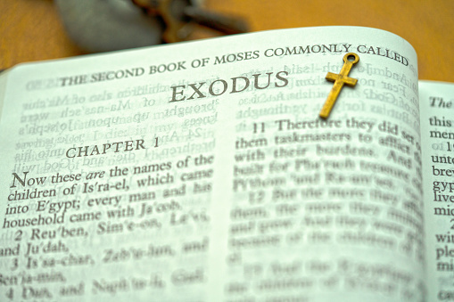 The old testament of Bible with Exodus for background and inspiration